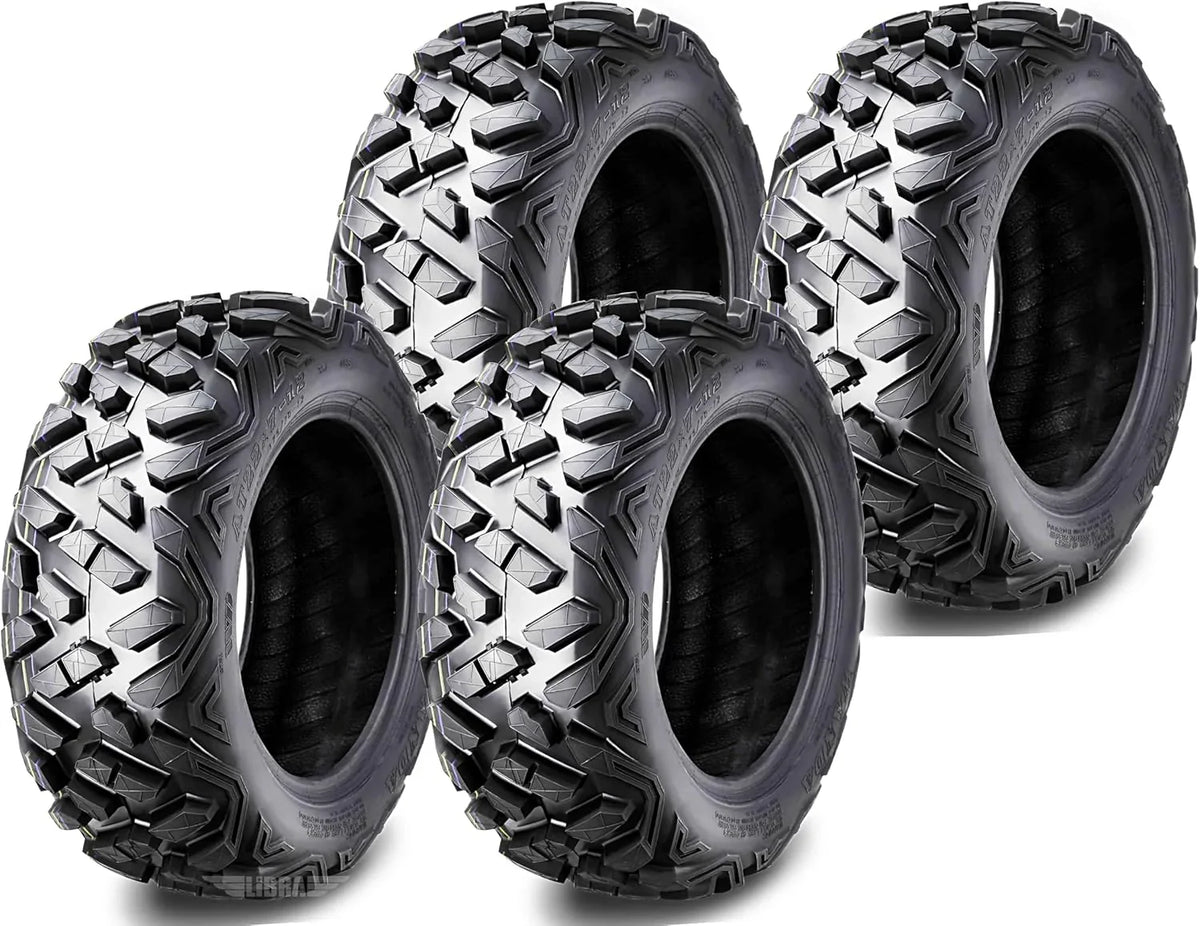 Set of 4 New ATV/UTV Tires 27x9-14 Front & 27x11-14 Rear /6PR P350-10385/10386...