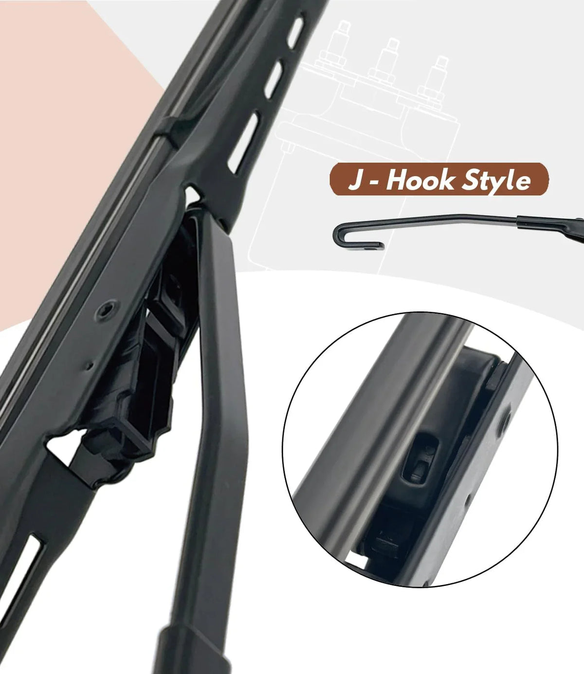 170-degree wiper motor kit, universal type, suitable for various all-terrain vehicles, compatible with Polaris RZR Lanjer, Honda Pioneer 700/1000 models, with wiper motors (B170 wiper motor and cleaning system) available in widths of 165/172/180 degr