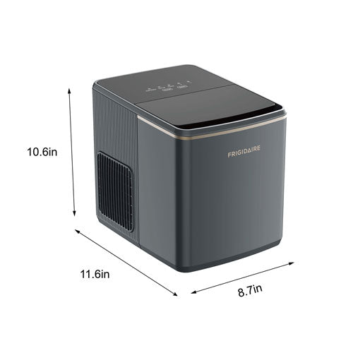Frigidaire 26 lb Countertop Bullet Ice Maker with Touch Controls – Grey
