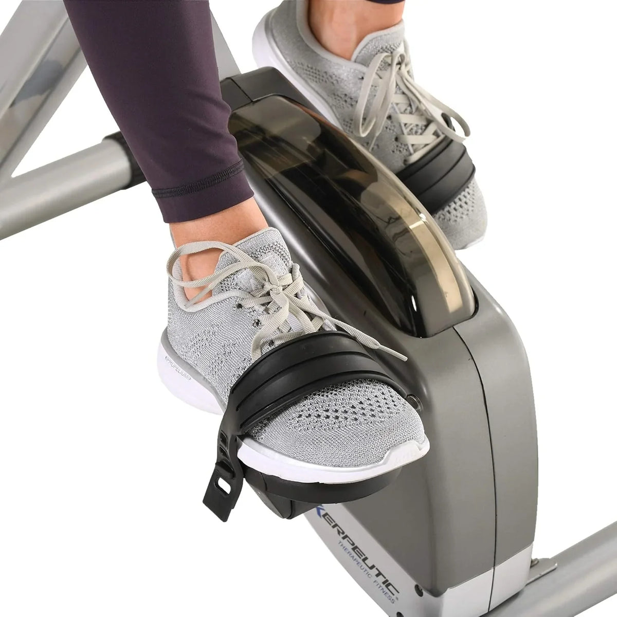 Compact folding exercise bike, 8 different intensity level fixed bikes, featuring Bluetooth tracking function and option for tablet stand.