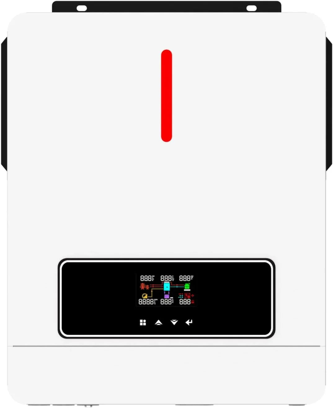 3600W Hybrid Pure Sine Wave Power Inverter with 120A MPPT Solar Charger .dc 24V to ac 110v 60HZ Solar Converter for Home,Car &Cabin (DC24V(Range20V-30V) 3600VA)