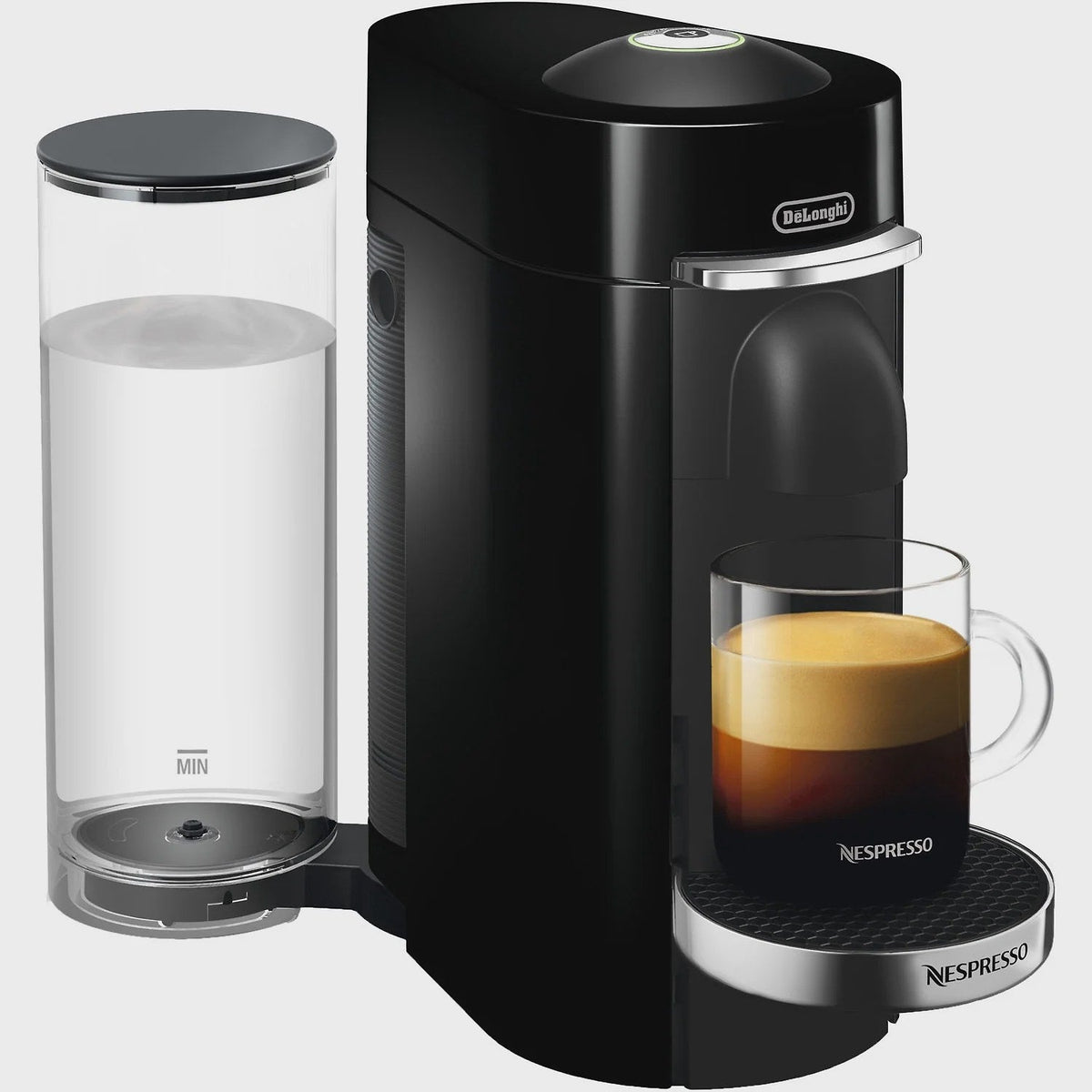 Nespresso New Vertuo Plus Deluxe Coffee and Espresso Machine by De'Longhi, Black, Single-Serve Brewers