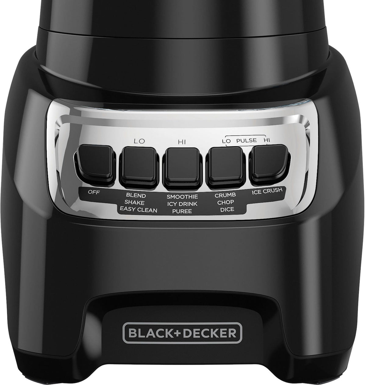 Black & Decker Blender Power Crush 4-Speed Piano Key, Black, 700W