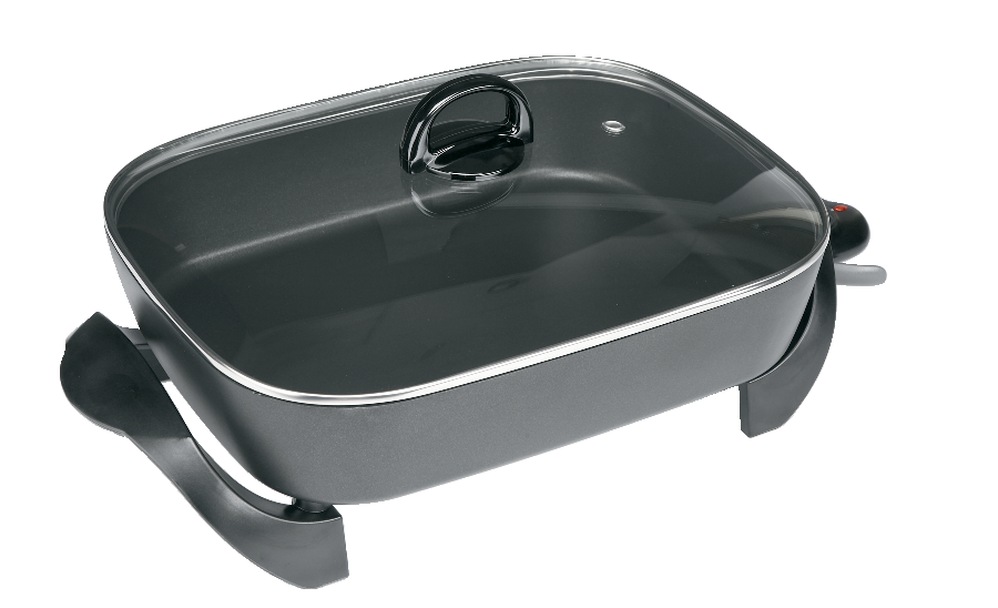 Black & Decker Family-Sized Non-Stick Electric Skillet, Black, 12x15-in