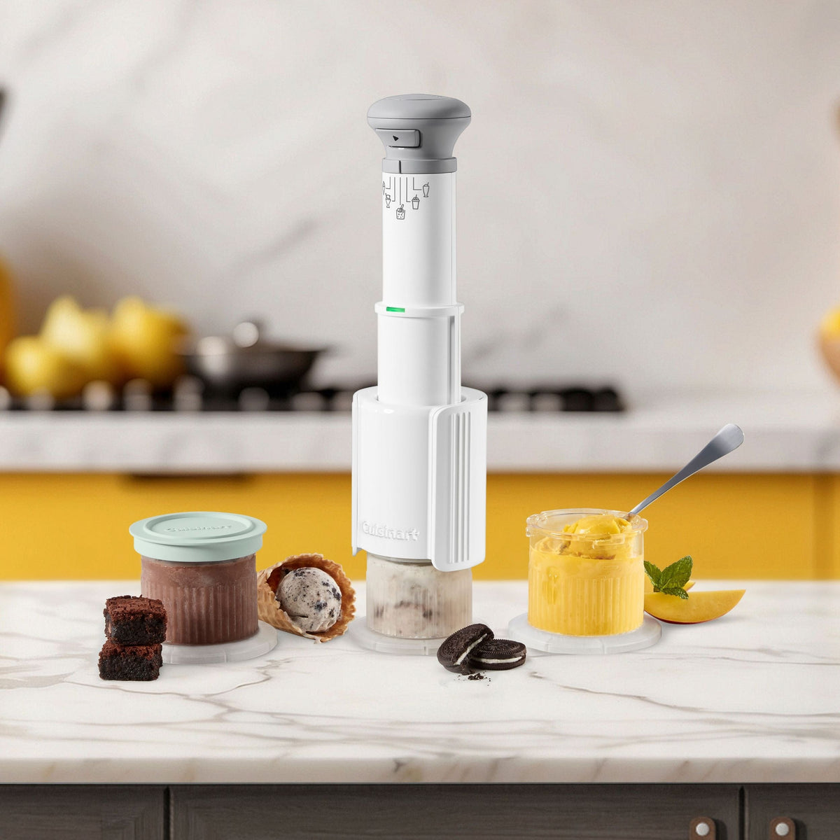 Cuisinart Fast Freeze White Ice Cream & Yogurt Maker