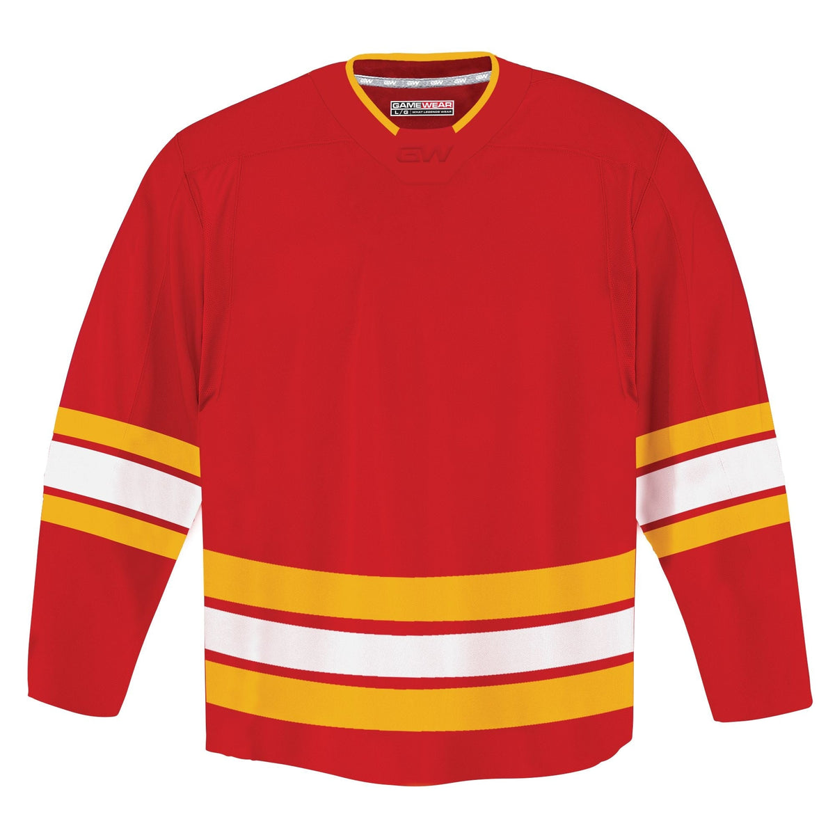 Gamewear 8500 Pro Team Hockey Jersey, Senior, Calgary Flames Home Colours, Various Sizes