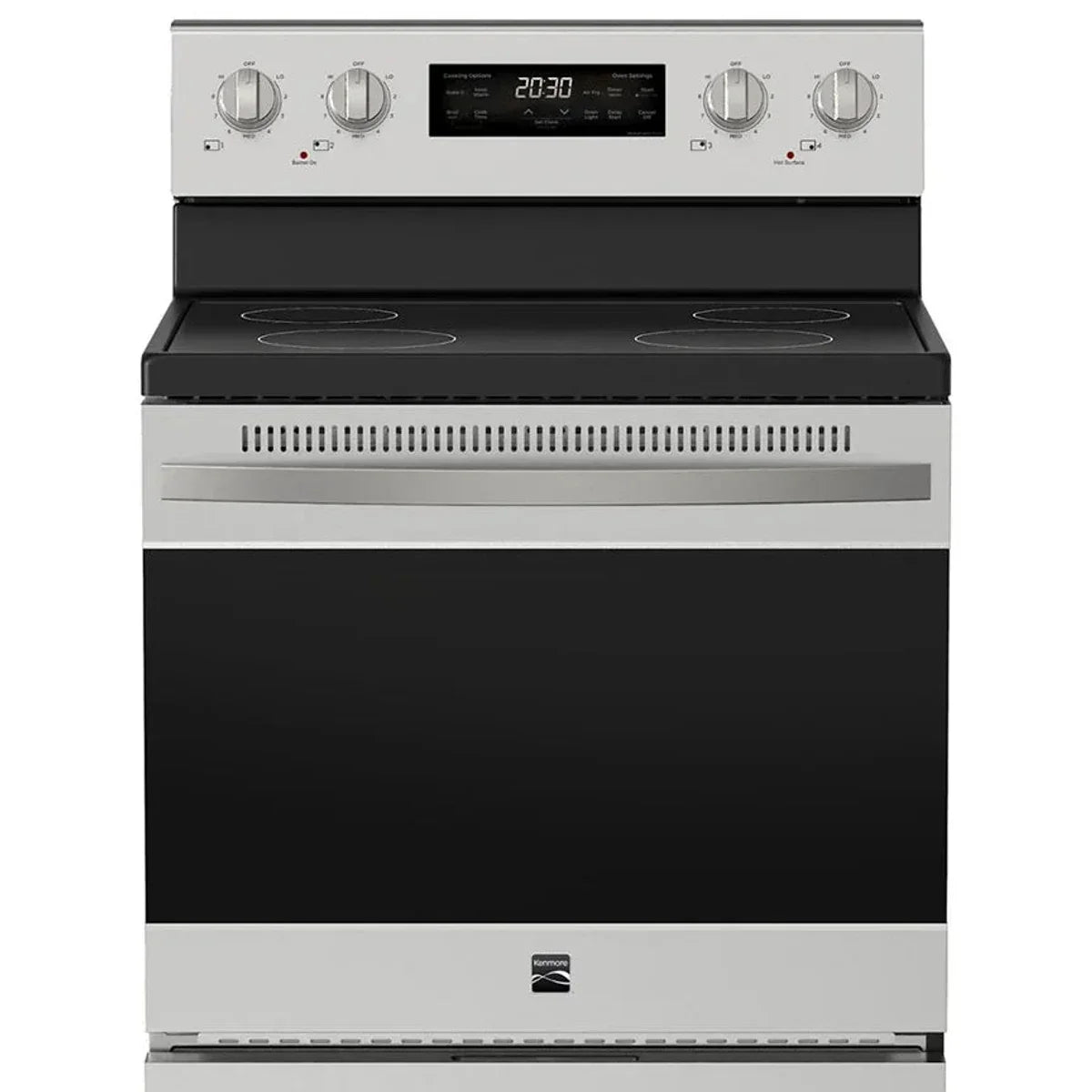 Kenmore 30 in. 5 cu ft. Stainless Steel Electric 4 Burner True Convection Range with Air Fry