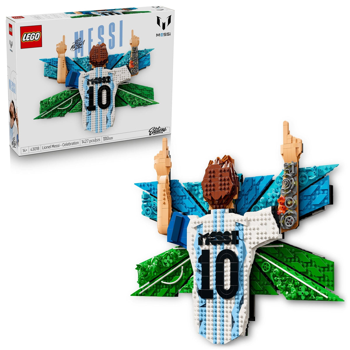 LEGO Editions Lionel Messi Celebration - 43018, 1427-pcs, Ages 14+