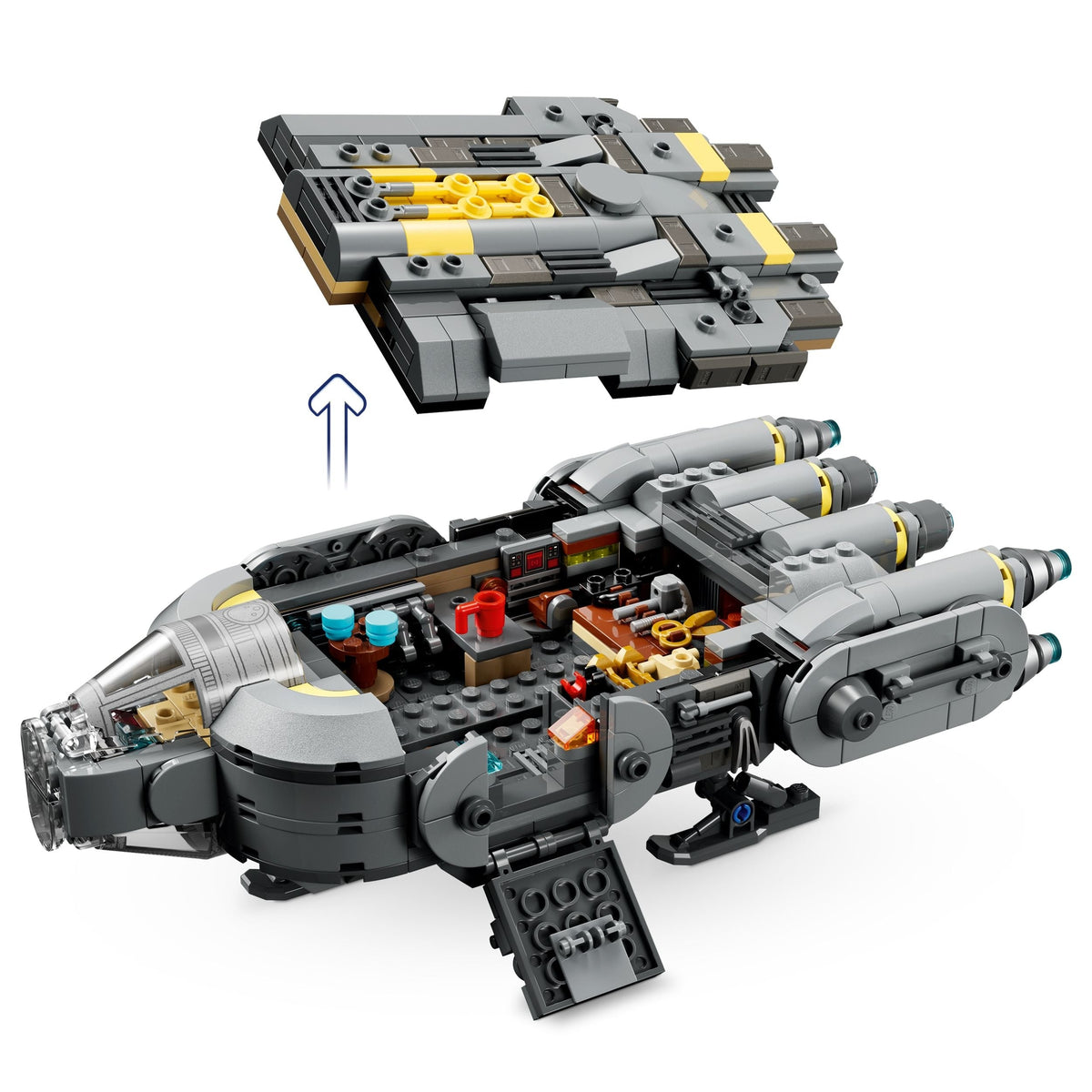 LEGO Star Wars: The Mandalorian and Grogu Anzellan Starship - 75445, 700-pcs, Ages 9+