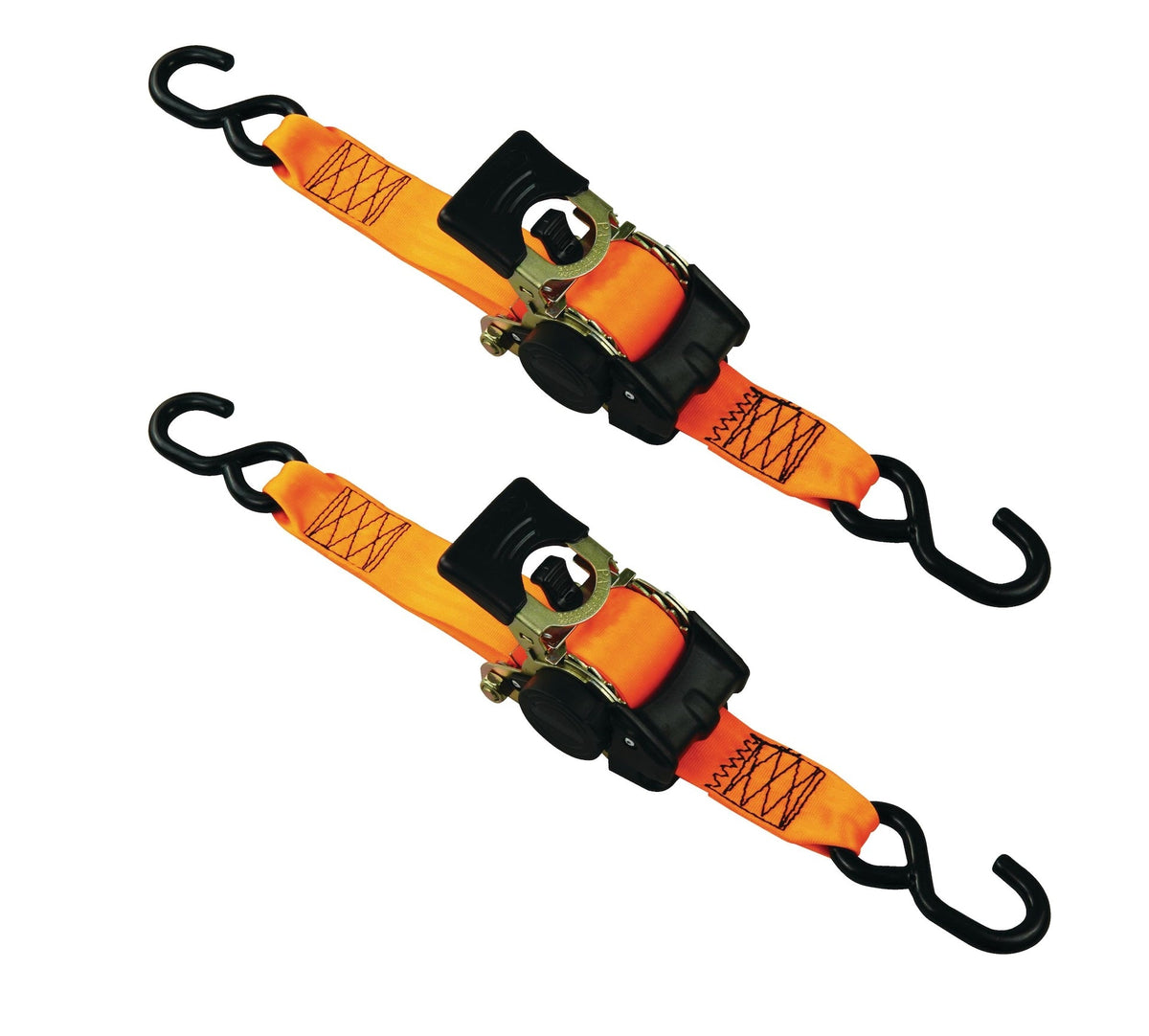 MotoMaster 3,300-lb Retractable Heavy-Duty Ratchet Tie Down Straps, 2-in x 10-ft, 2-pk