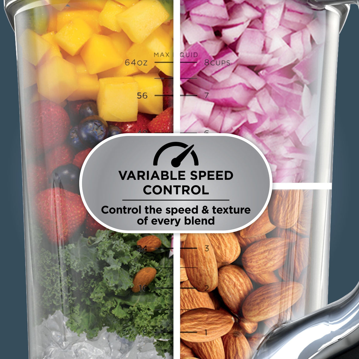 Ninja BlendSense Duo Blender with 72-oz Full-Size Pitcher & Pre-Set Programs, Includes Two 24-oz Single-Serve Cups, 1800W