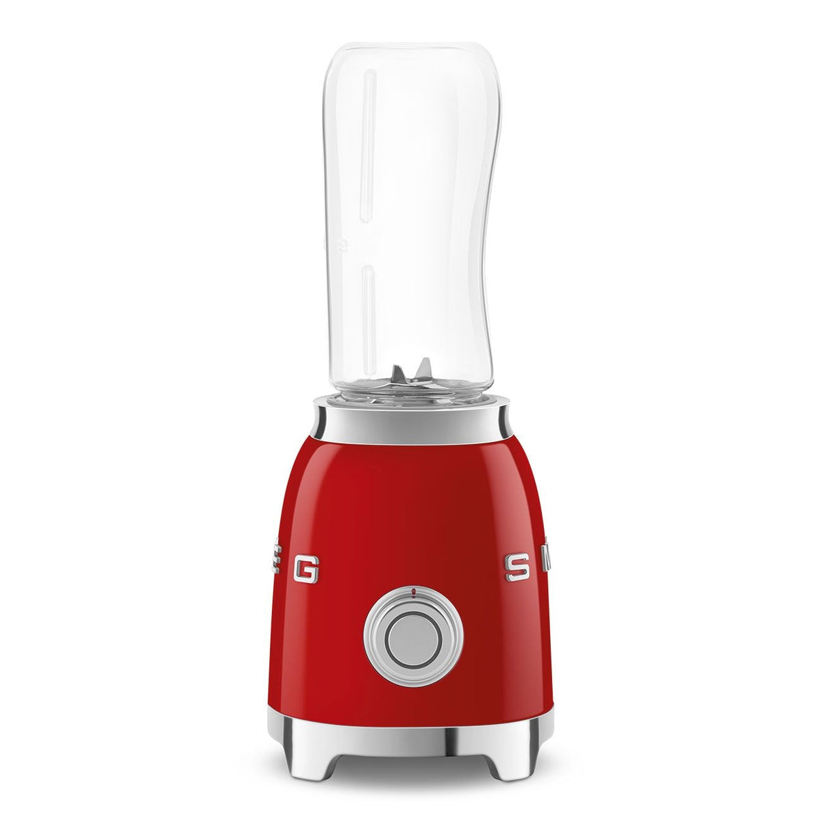 SMEG 300W Stainless Steel Personal Jar Blender, Red