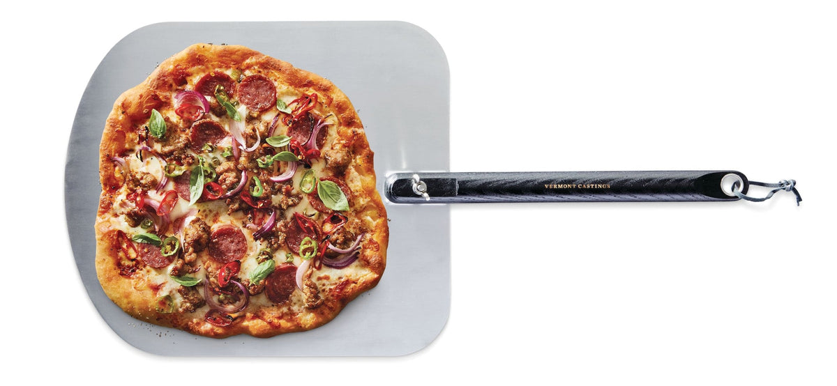 Vermont Castings Aluminum Pizza Peel/Paddle with Hardwood Handle