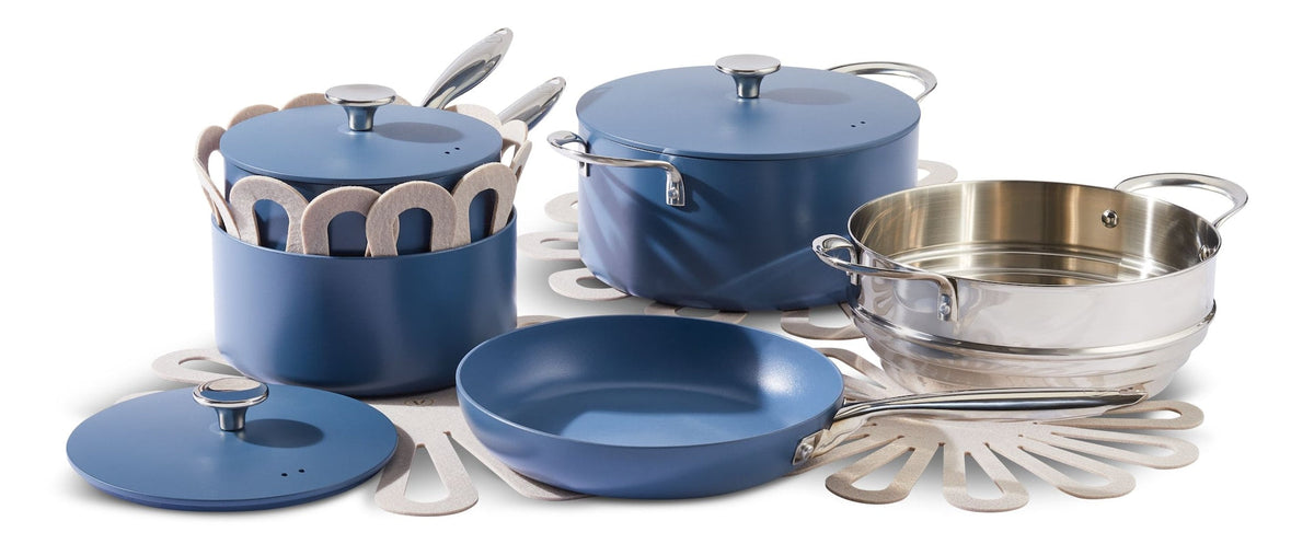 Vida by PADERNO Non-Stick Cookset, Blue, 8-pc