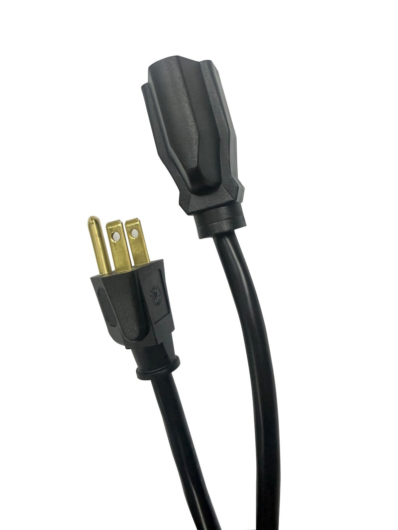 20' 16 Gauge 1-Tap Outdoor Extension Cord, Black