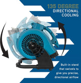 Filter fan FM-48, outdoor cooling type, sturdy and durable, powerful in performance, high wind speed, three-speed adjustment, highly suitable for use in camping, courtyards, picnics and other occasions.