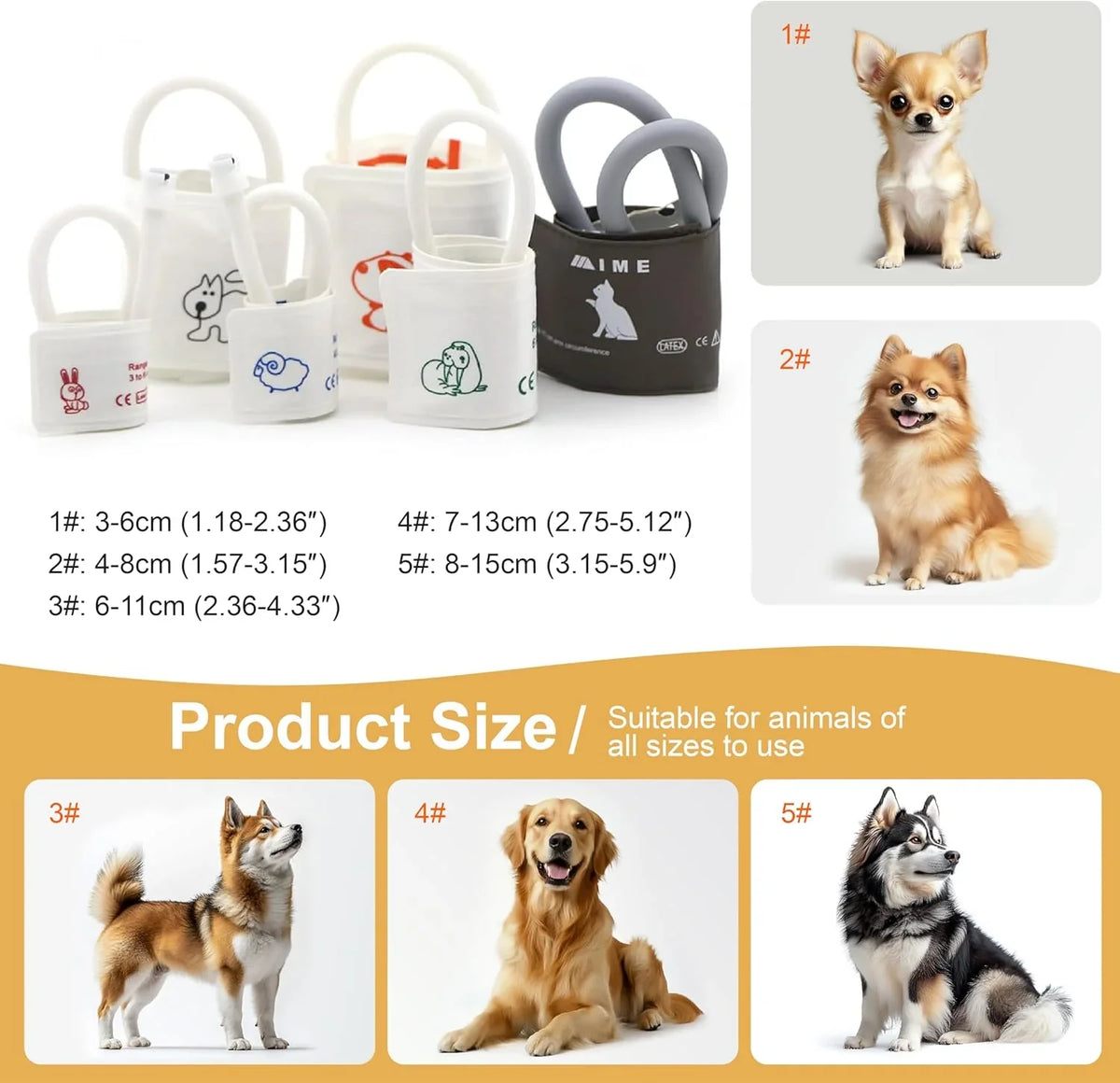 6 Parameters Veterinary Vital Signs Monitor,Bluetooth Veterinary Pulse Oximeter for Dogs, Rechargeable Blood Pressure Monitor for Pets,Oxygen Spo2 Monitoring Tools for Family Clinic Use