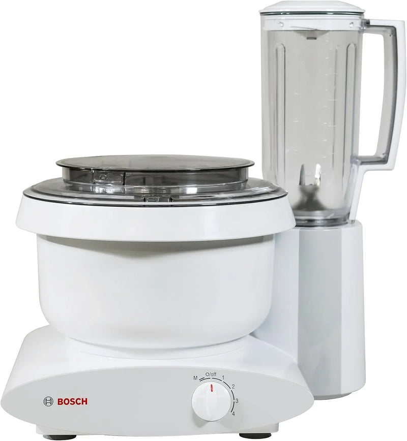 Blender: 500 watts, 6.5-gallon capacity, with corded mixing paddle, dough hook, and nutritional machine dough extension hook combo set
