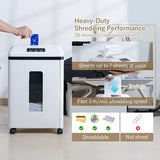 Professional Commercial Paper Shredder: P-7 Security Super Micro-Cut 1x1.7mm 7 Sheets/CDs/Cards/Staples 6-Gal Bin Heavy Duty for Home/Office/Industrial/Business Use-Confidential Documents