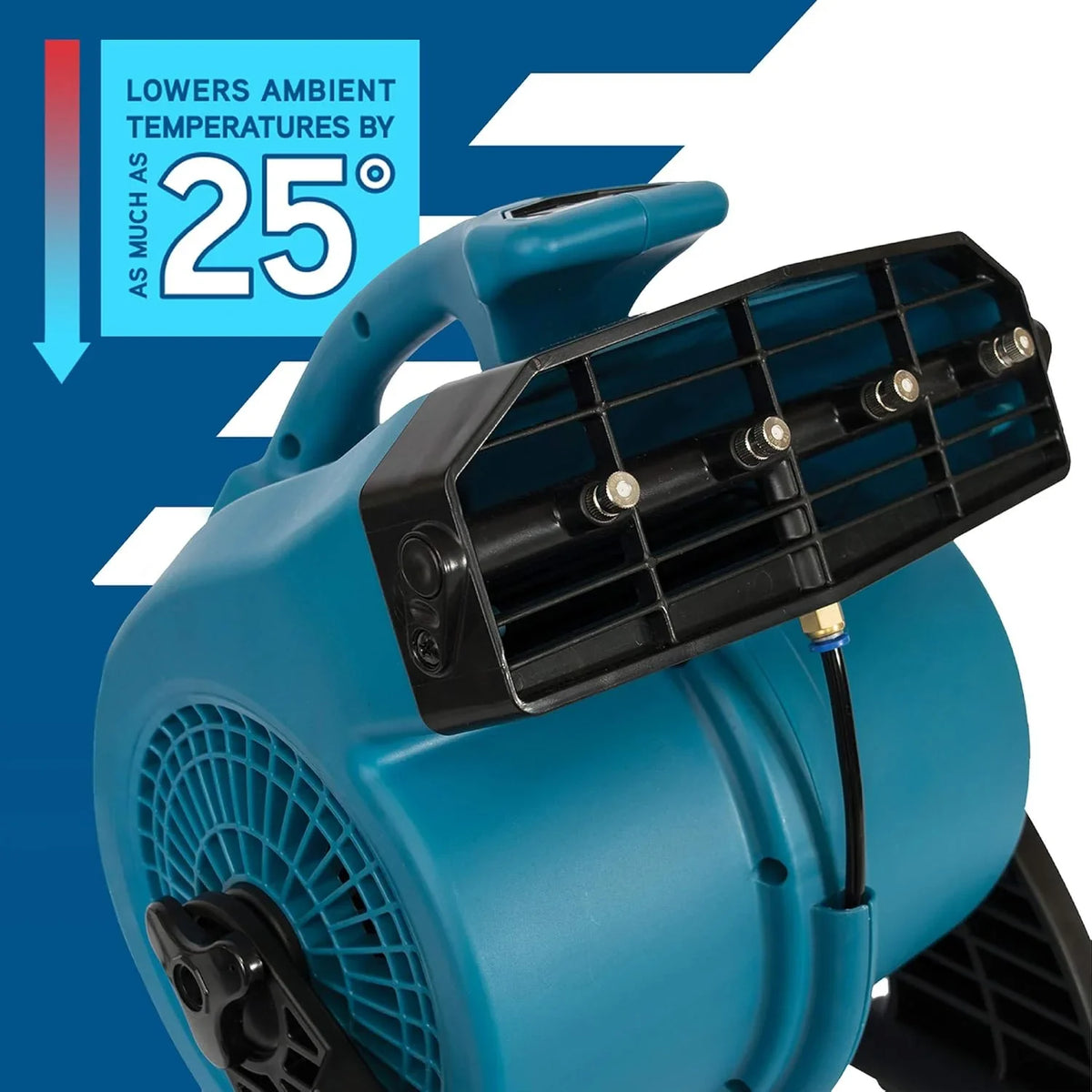 Filter fan FM-48, outdoor cooling type, sturdy and durable, powerful in performance, high wind speed, three-speed adjustment, highly suitable for use in camping, courtyards, picnics and other occasions.