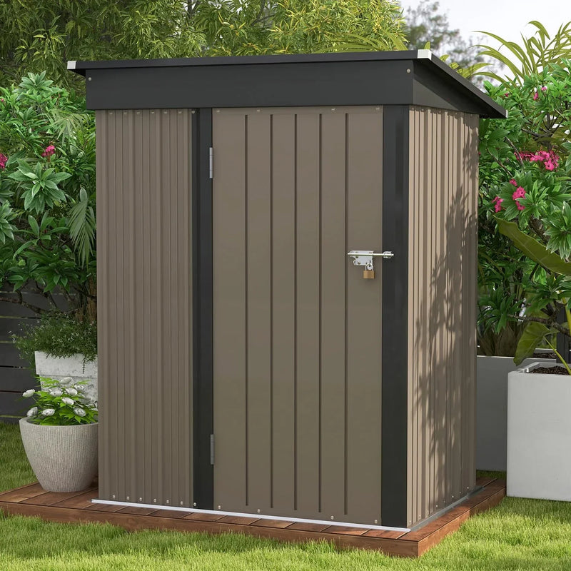 5x3 FT Outdoor Storage Shed for Backyard Garden Patio Lawn