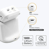 6 Parameters Veterinary Vital Signs Monitor,Bluetooth Veterinary Pulse Oximeter for Dogs, Rechargeable Blood Pressure Monitor for Pets,Oxygen Spo2 Monitoring Tools for Family Clinic Use
