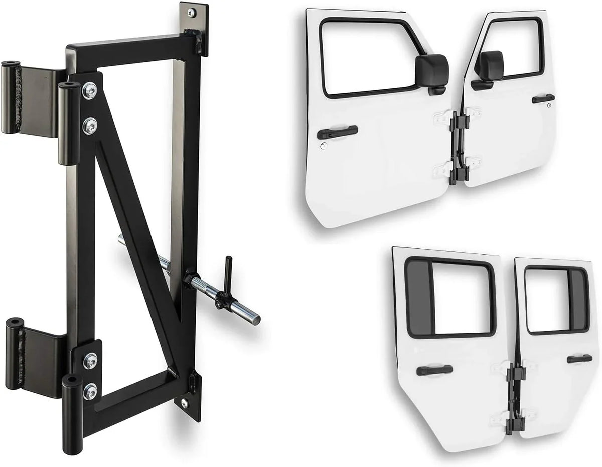 Luxury wall-mounted car door storage bracket - Suitable for the front and rear doors of Jeep Wrangler models YJ, TJ, JK and JL