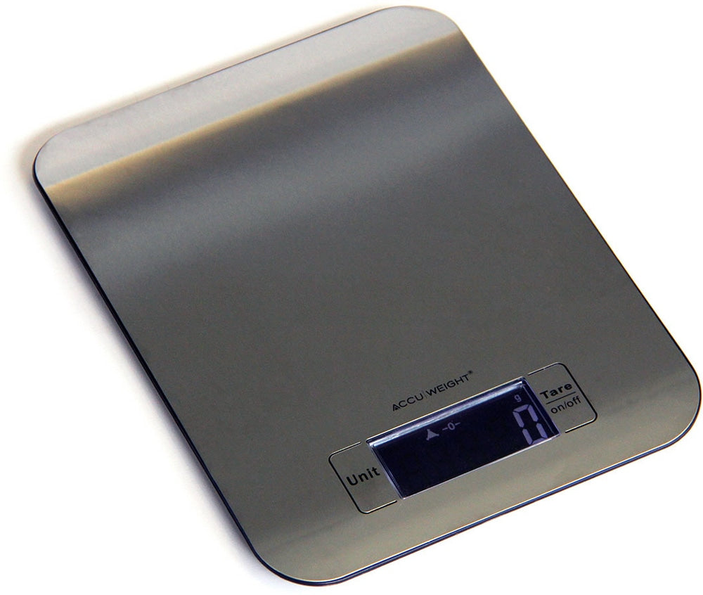 Accuweight Stainless Steel Slim Kitchen Scale, 5kg
