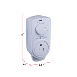 Amaze Heater Plug-in Thermostat for Portable Space Heater & AC, White