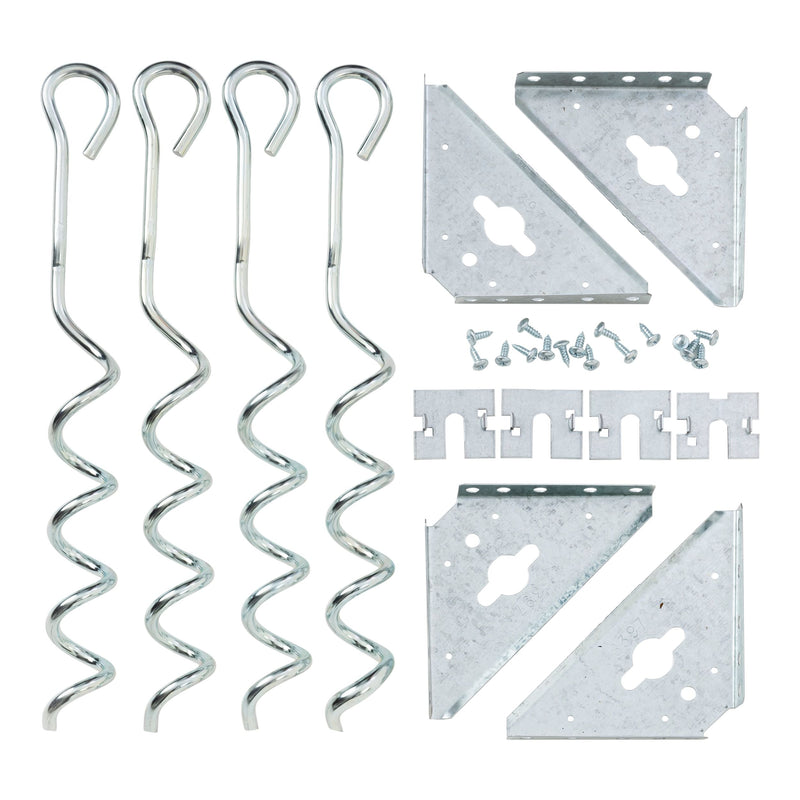 Arrow Steel Earth Anchor Kit with 15-in Corkscrews