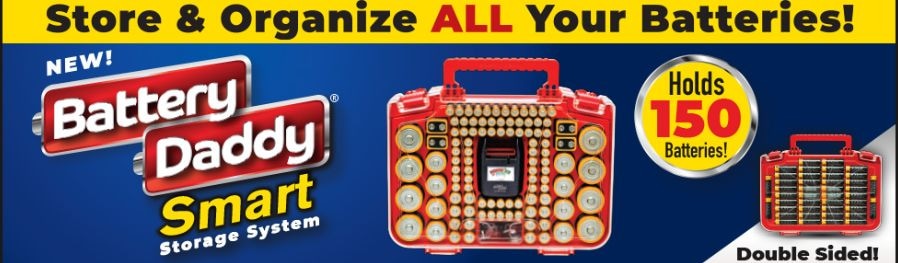 As Seen On TV Ontel Battery Daddy 180 Battery Organizer and Storage Case