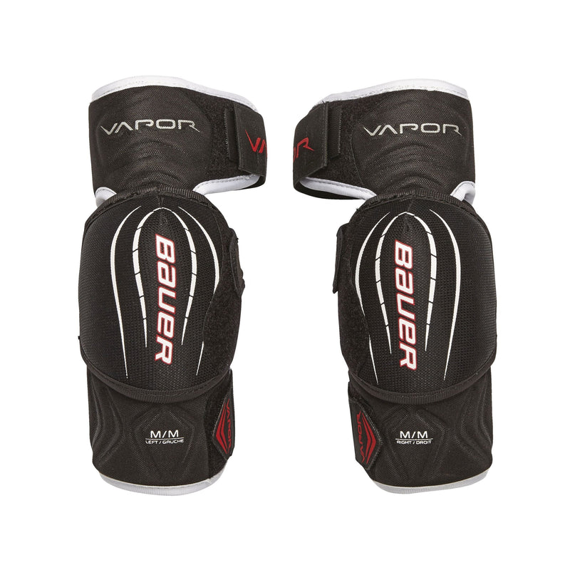Bauer Vapor X Pro Lite Senior Hockey Lightweight Elbow Pads, Black & Red