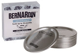 Bernardin Wide Mouth Replacement Snap Lids for Mason Jars, 12-pk