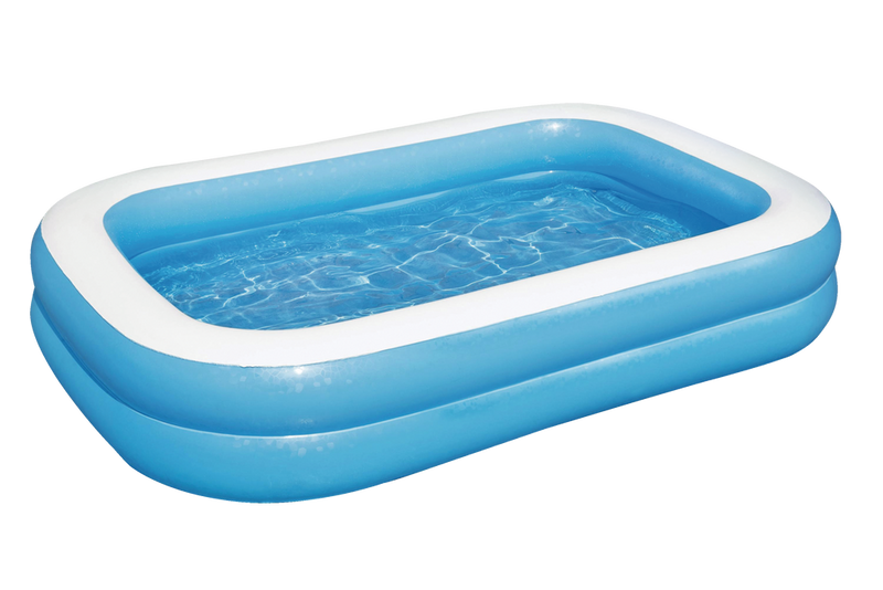 Bestway Rectangular Inflatable Family Wading Pool, 8.5-ft x 5.8-ft x 20-in