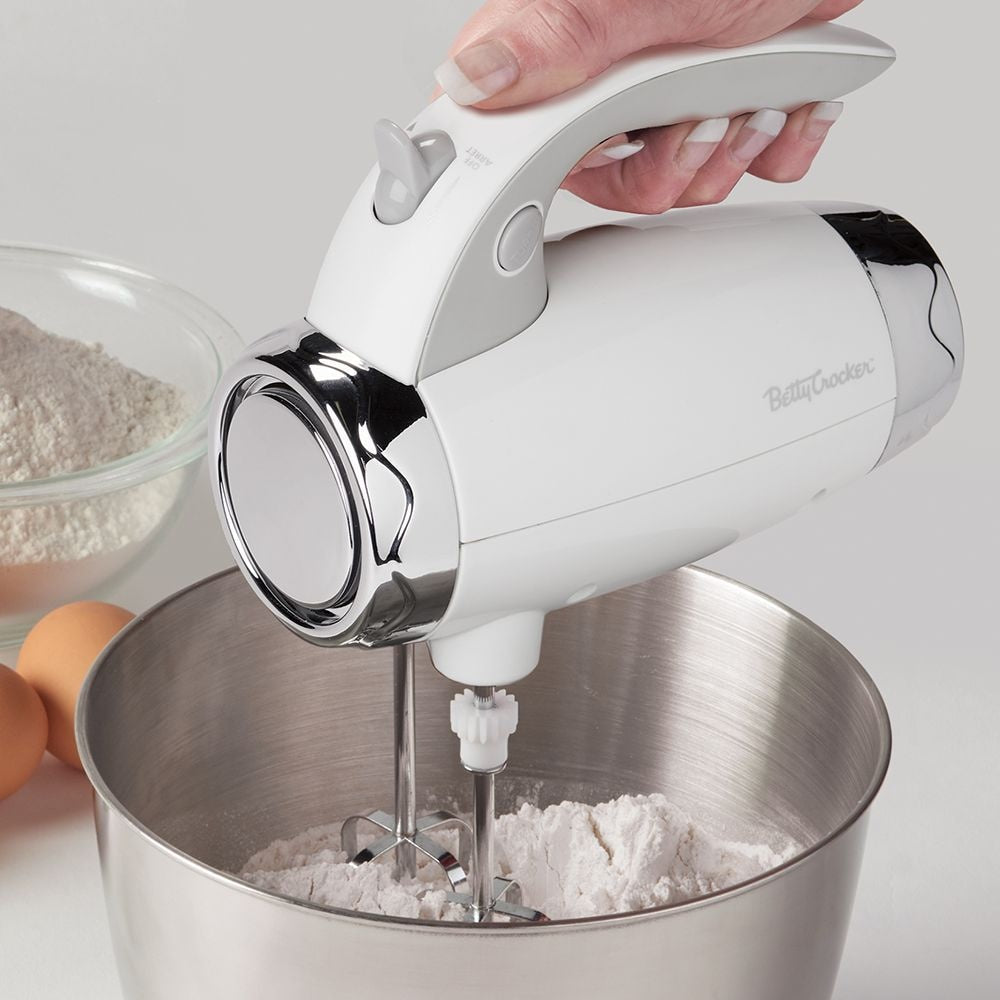 Betty Crocker 2-in-1 Stand Mixer, 7-in, Black