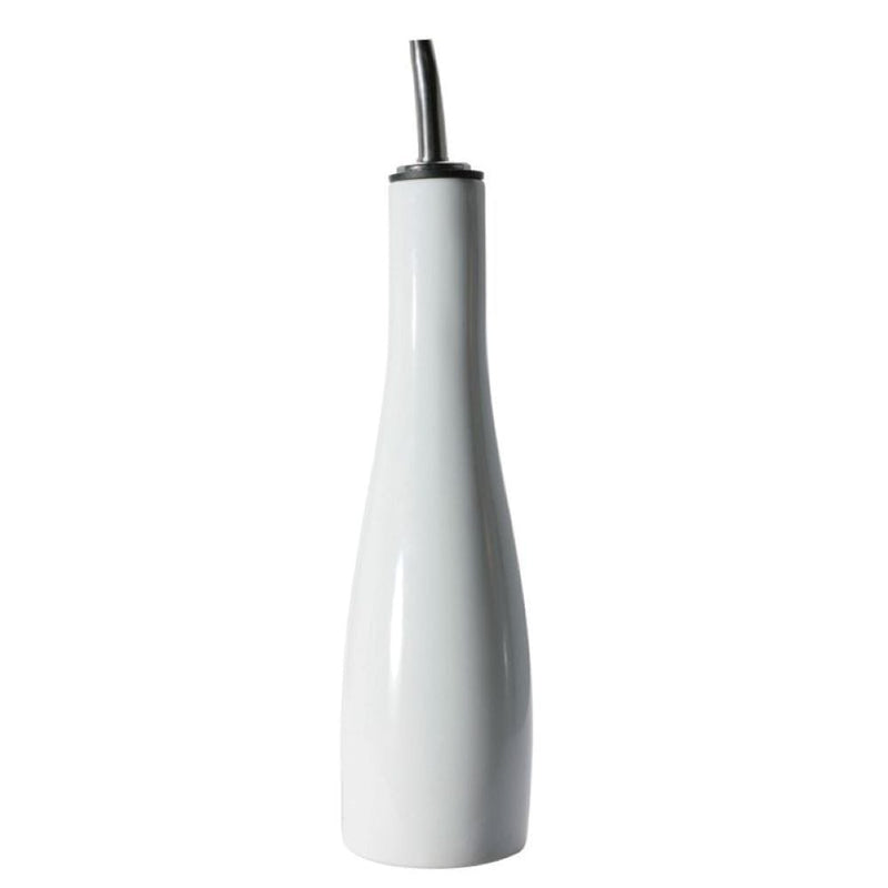 BIA Porcelain Vinegar Bottle with Pouring Spout, 10-oz, White