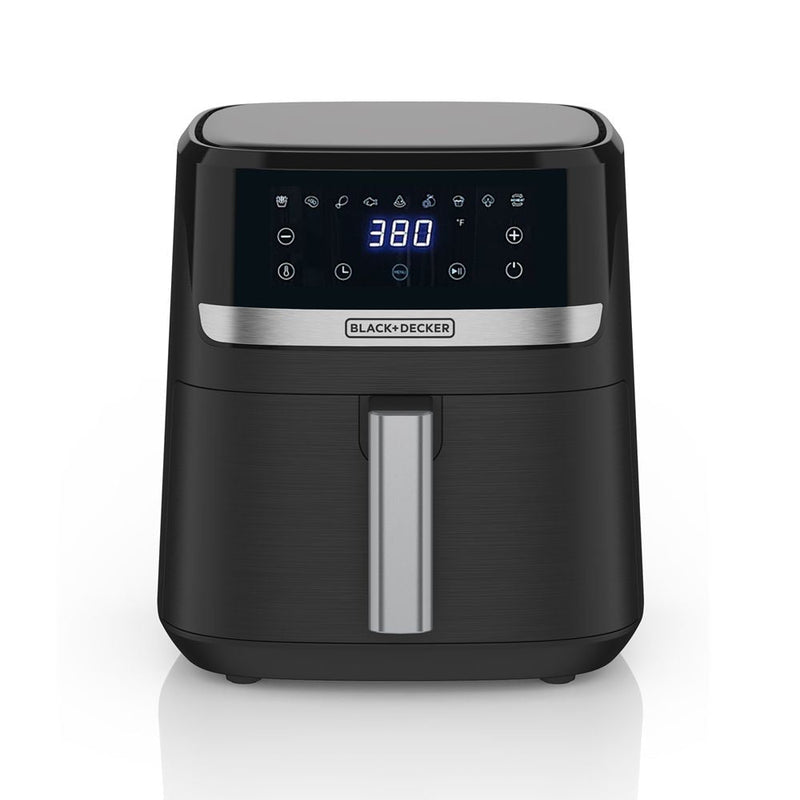 Black & Decker 8-in-1 Digital Air Fryer with Non-Stick Cooking Basket, 6-qt