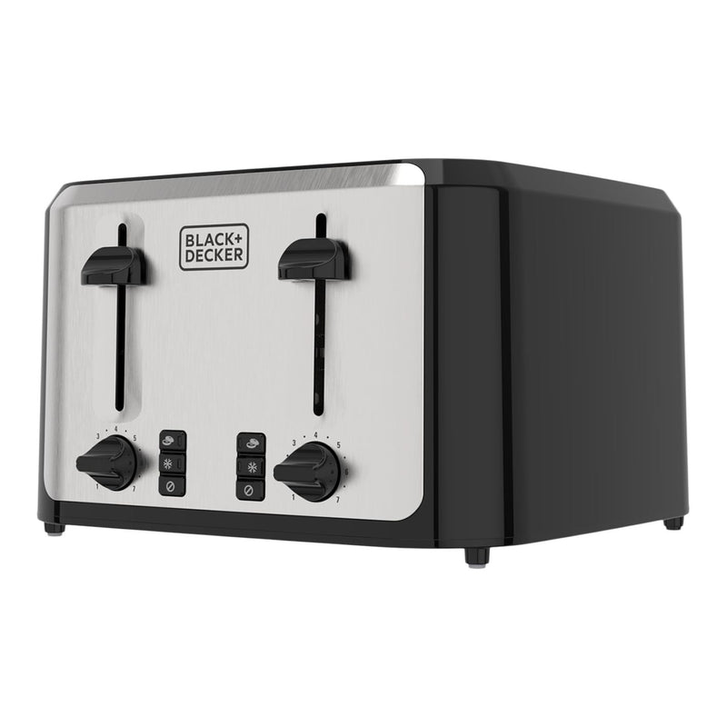 Black & Decker Extra Wide Slots Toaster with 7 Settings, 4-Slices