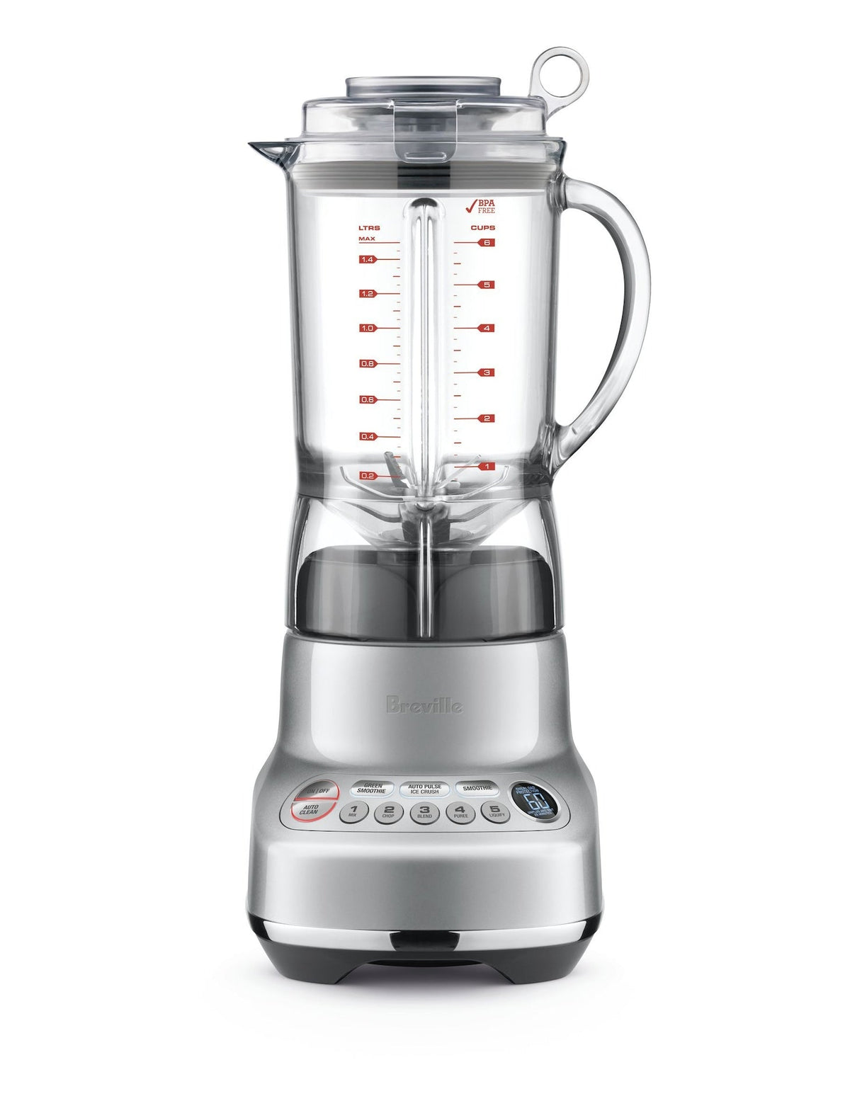 Breville Fresh & Furious Blender with LCD Display, Silver