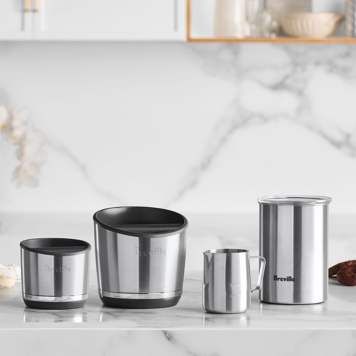 Breville Knock Box 10, Compact, Brushed Stainless Steel