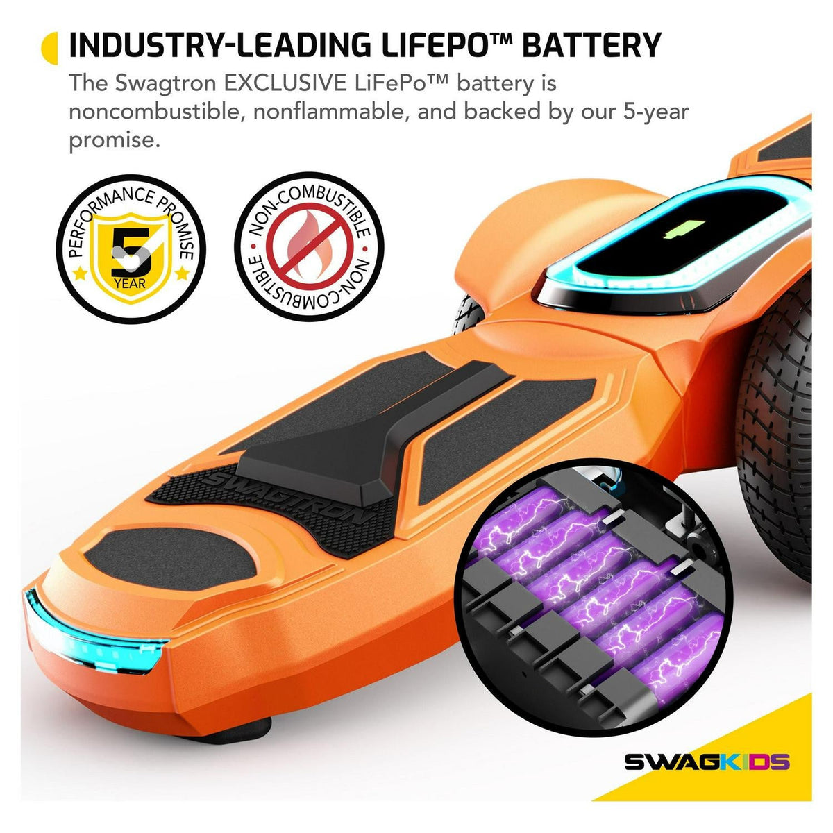 Swagtron Shuttle Zipboard Electric Hoverboard Skateboard 7 mph and 3-Mile Range LED Wheels Bluetooth Speaker