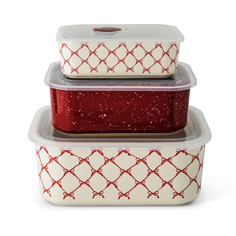 Core Kitchen Red Stackable Rectangular Baking Dishes, 6-pc