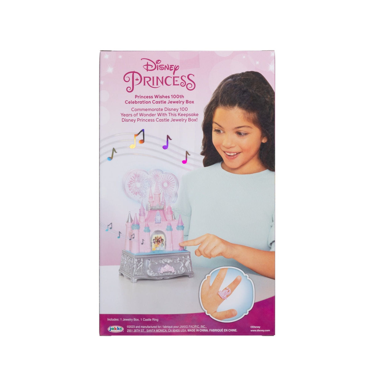 Disney Princess Wishes 100th Celebration Castle Musical Jewellery Box, Ages 3+