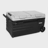Camco CAM-750 75-Liter Portable Compact Fridge/Freezer | Features Bluetooth Capable Remote Access 2 Compartments w/Dual Zone Cooling | Adjusts...
