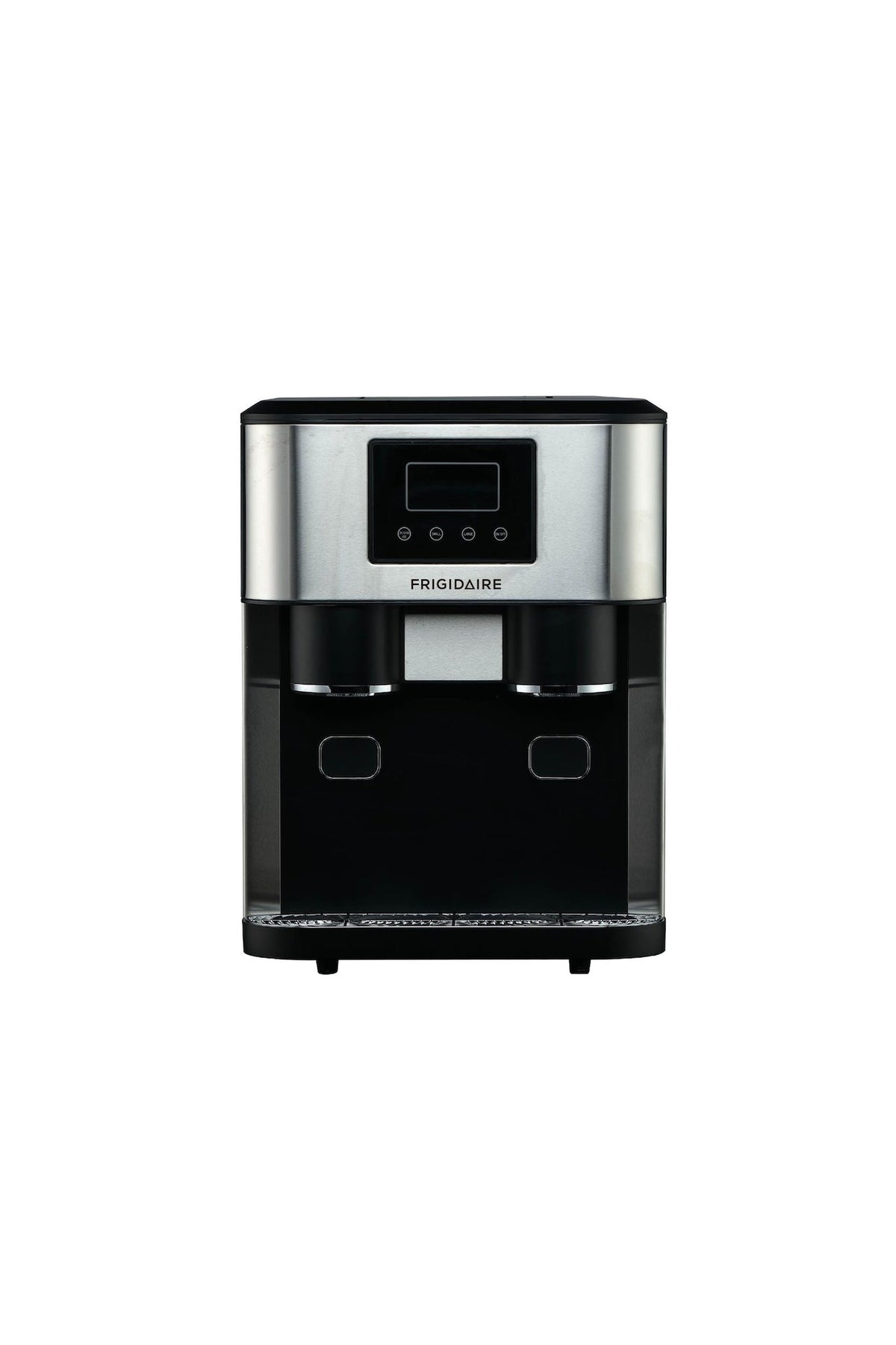 Frigidaire 3-in-1 Compact Countertop Water Dispenser & Ice Maker with LED Display, 33-lb Ice/Day, Stainless Steel