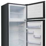 Frigidaire 7.5 cu ft Black Retro Top Mount Refrigerator with Classic Chrome Handle