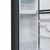Frigidaire 7.5 cu ft Black Retro Top Mount Refrigerator with Classic Chrome Handle