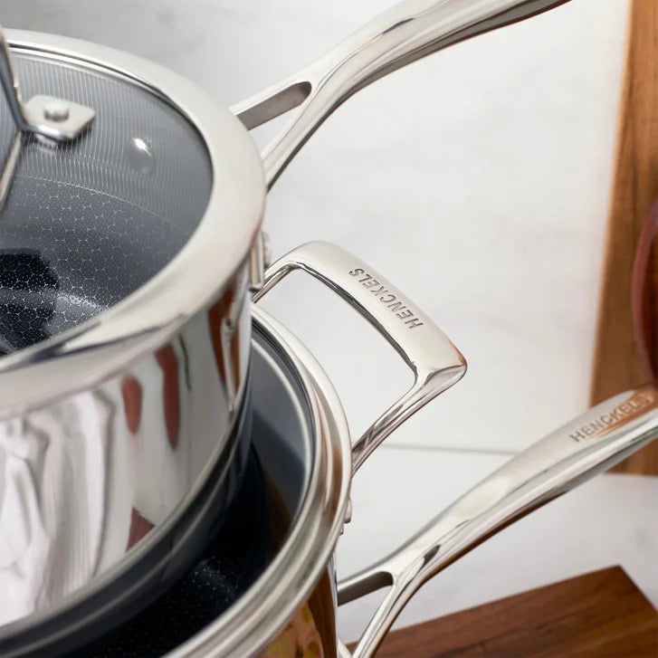 HENCKELS Paradigm Hybrid Ceramic Non-Stick Tri-ply Clad Cookware Set, 11-piece