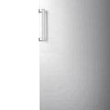 Hisense 17 cu ft. Stainless Steel Look Garage Ready Convertible Upright Fridge or Freezer with Reversible Door