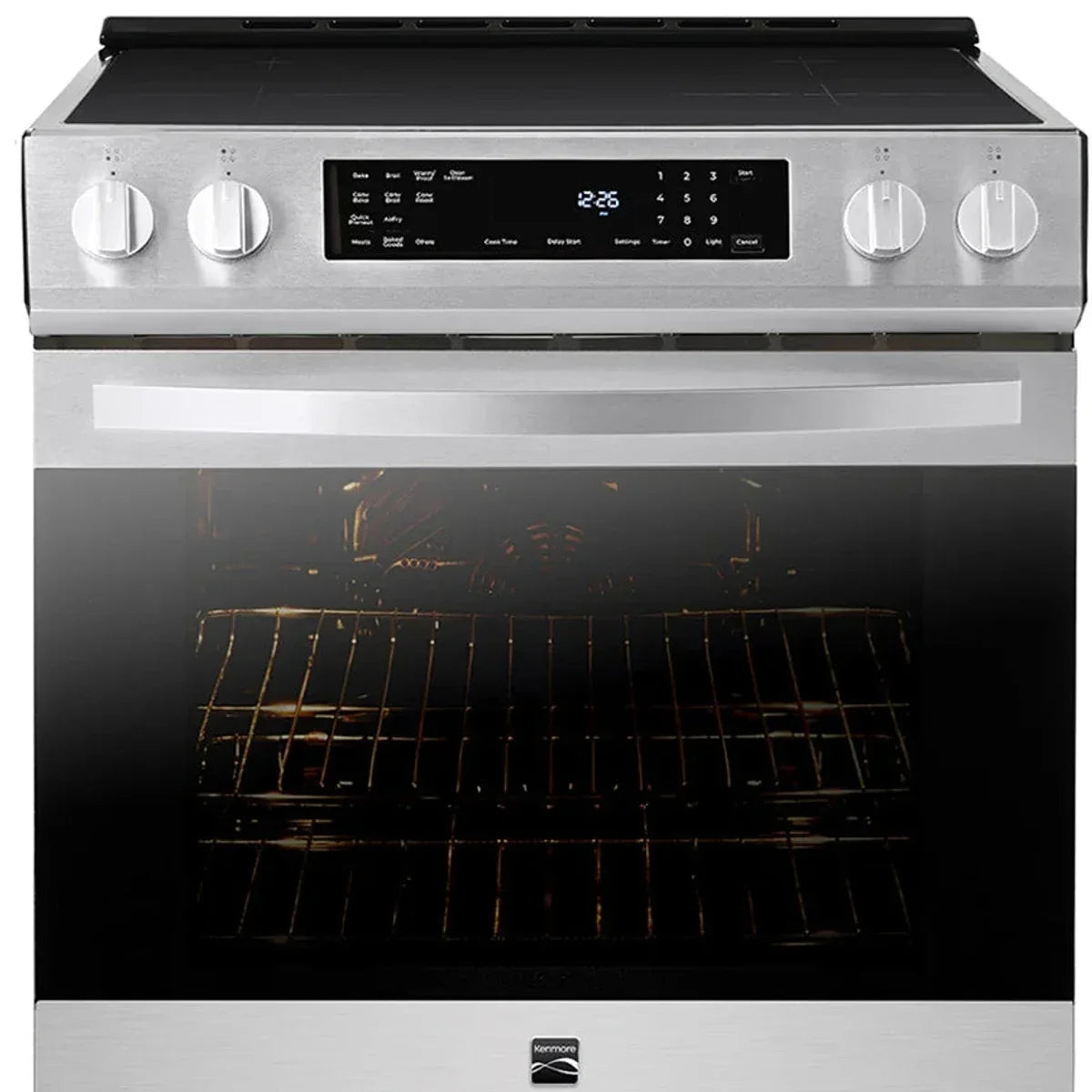 Kenmore 30 in. 5 cu ft. Stainless Steel Digital Control Induction Range with True Convection and Air Fry